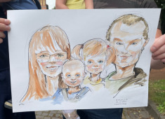  Папина дочка и мамин сынок, все вместе, Михаил Шабалин, шаржист